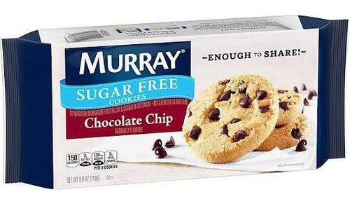 Murray Sugar Free Chocolate Chip Cookies Galletas Sin Azúcar
