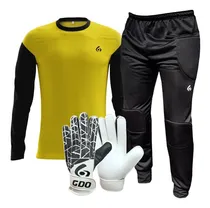 Comprar Combo Kit Arquero Gol De Oro Guantes  Eneve + Pantalon +buzo