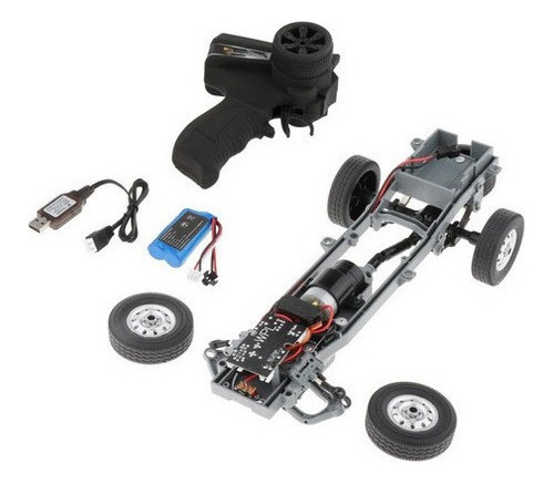 Kit De Chasis De Coche Eléctrico Rc 4wd Para Modelo Wpl D12