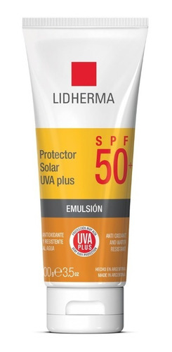 Protector Solar Lidherma Uva Plus Spf 50+ Sin Color