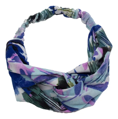 Cintillo De Tela Entrelazado Elasticado Violeta Cintillo De Tela Entrelazado Elasticado Violeta