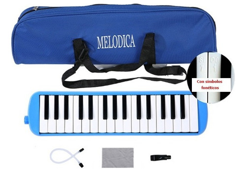 Melodica De 32 Teclas Estuche De Tela Suave Varios Colores