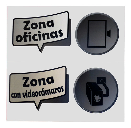 Sticker Zona Oficinas / Zona Con Videocámaras