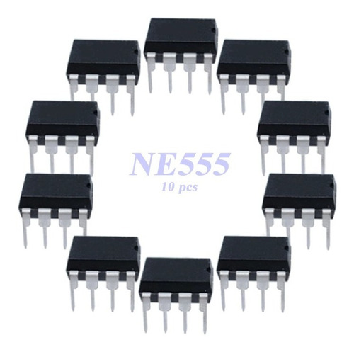 10 Pcs Circuito Integrado Temporizador Ne555