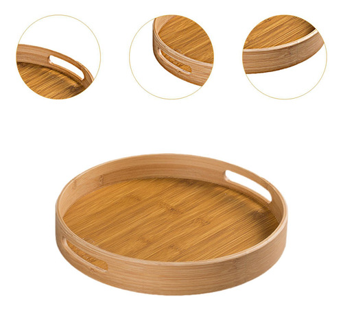 Bandeja Para Servir De Bambú, Bandejas Para 300x300x50mm