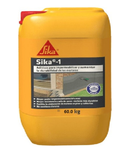 Sika 1 Aditivo Para Impermeabilizar X 60.0 Kg.