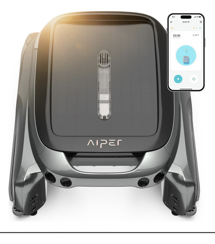 Robot Aspirador Automatico De Superficie Surfer Carga Solar Gris Oscuro