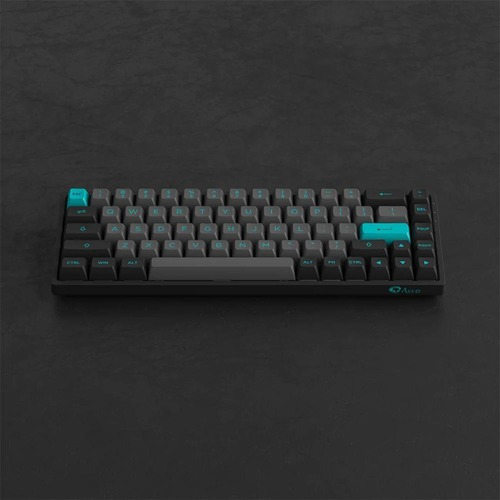 Teclado mecánico Akko 3068b Jelly Black 65% Black Cyan Plus