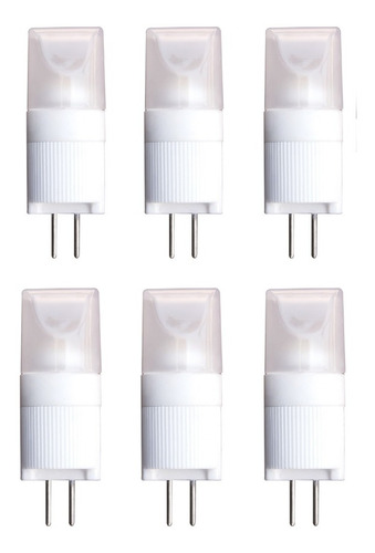 6 Focos Led Pellizco Atenuable Base G4 Luz Fría /cálida Ipsa