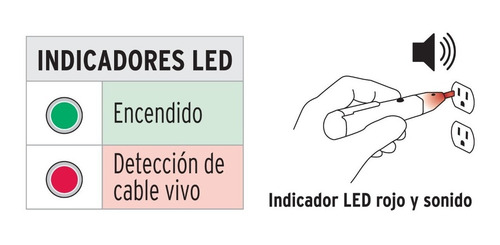 Probador De Tensión Sin Contacto Tipo Pluma, Truper
