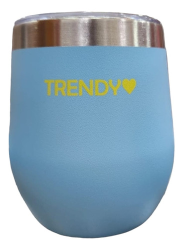 Mate Termico Trendy Vaso Acero Inoxidable 280m 16267 Celeste Liso