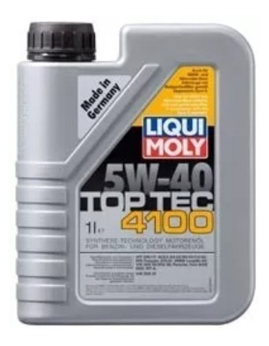 Aceite Liqui Moly 5w-40 Sintetetico 100% Top Tec 4100 X 1l