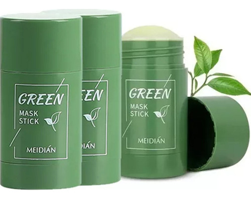 3unid Tira Cravos E Espinha Limpeza De Pele Green Mask Stick