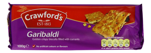 Crawfords Galletas Garibaldi, 3.53 oz (paquete De 12)