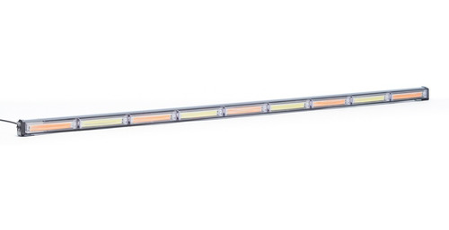 Barra Torreta Simple Led Cob 9 Modulos Blanco Ambar Estrobo