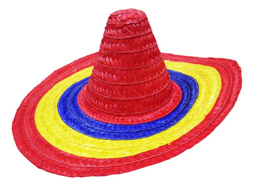 Sombrero Paja Mexicano Multicolor 51cm