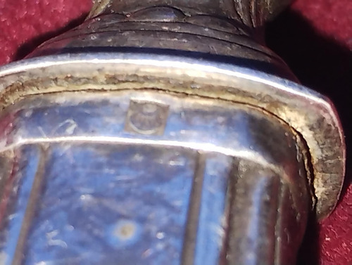 Tridente De Asta Y Metal Plateado Inglés 33 Cm (Usado)