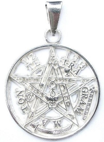 Dije De Tetragramaton Pentagrama En Plata Ley.925