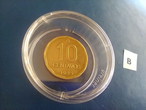 10 Centavos Moneda Australes Año 1985 De Argentina C/ Caja