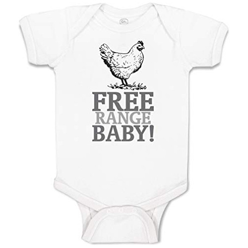 Body De Bebé Personalizado Free Range Baby! Ropa De Niño Y N
