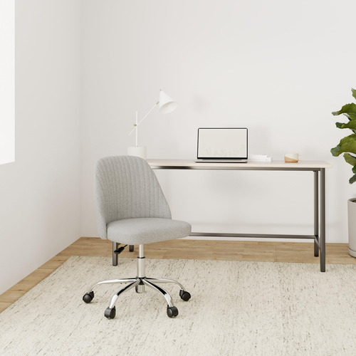 Silla De Escritorio Moderna Giratoria Con Ruedas Sin Brazos