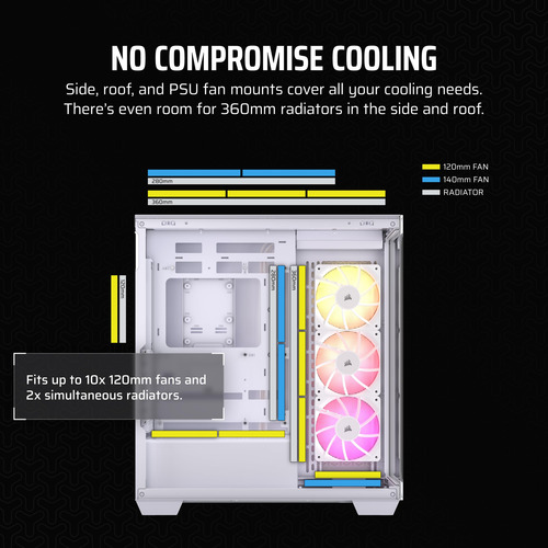 Funda Para Pc Corsair 3500x Argb Mid-tower Atx Con 3 Ventila