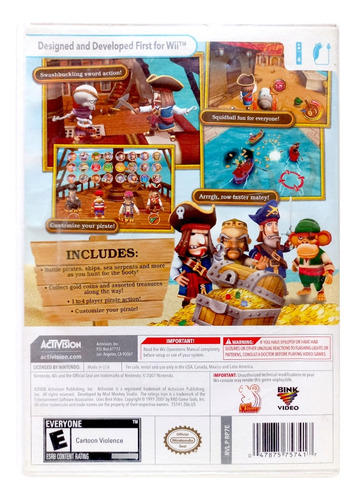 Pirates Hunt For Blackbeards Booty Nintendo Wii (Reacondicionado)