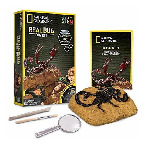 National Geographic Real Bug Dig Kit - Dig Hasta 3 Insectos 