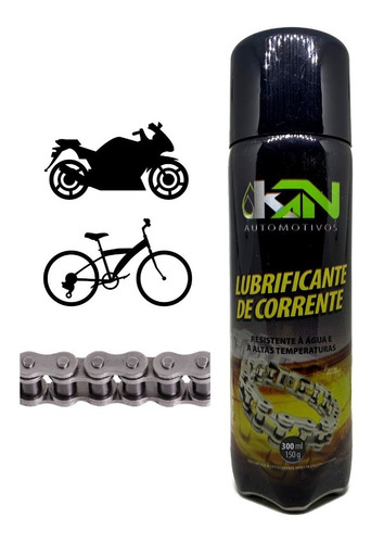 Lubrificante Para Corrente De Moto 200ml Com Bico Aplicador