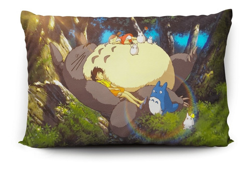 Imagen 2 de 5 de Funda De Almohada Mi Vecino Totoro 70x45cm Vudú Love