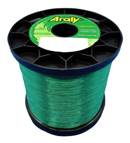 Linha Para Pesca Nylon Araty Verde 250 Gramas 0,40 Mm