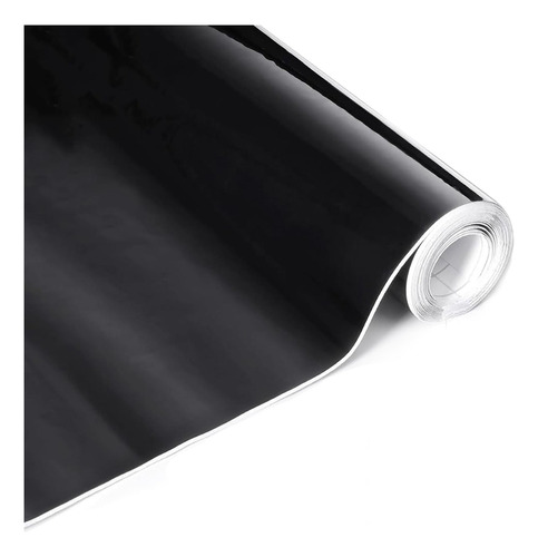 Rollo De Vinilo Negro Brillante Para Coche Lypumso De 1 Pie