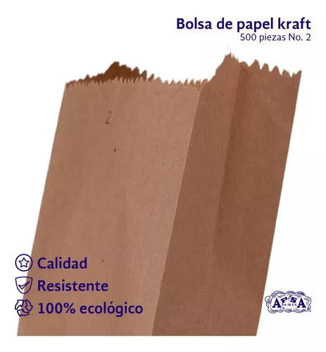 500 Bolsas de papel Kraft N° 1/2 - KingBox