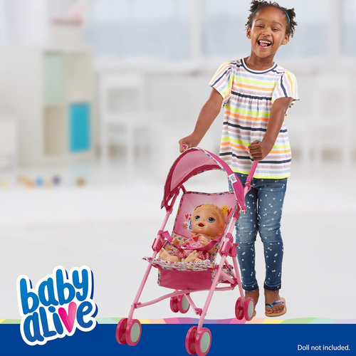 Peppa Pig Baby Alive: Cochecito De Muñeca - Rosa Y Arco I...