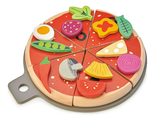 Tender Leaf Toys - Pizza Party - 6 Rebanadas De Juego De Jug