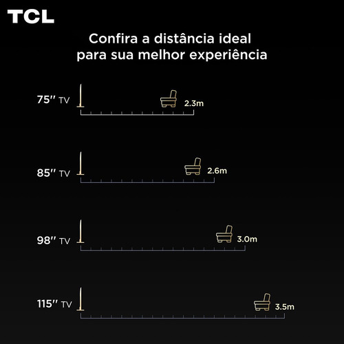 Smart Tv 50 Tcl, 4k Uhd, Qled, Google Tv - 50p7k