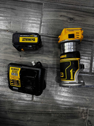 Perfilador Router Recargable Dewalt Dcw600 Pila Cargador