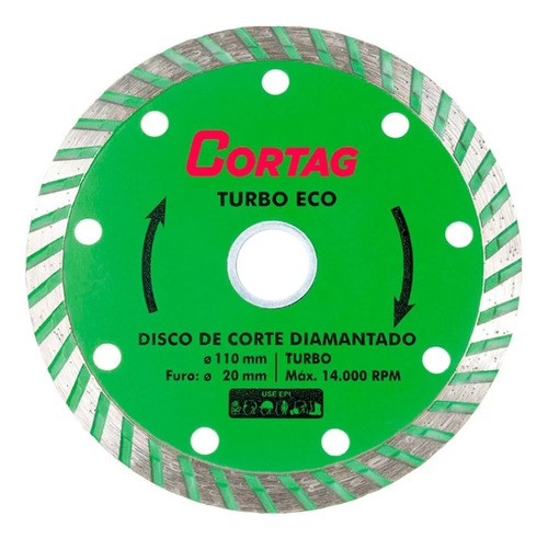 Disco De Corte Diamantado 110mm Eco 60598 Cortag