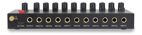 Mixer De Áudio 10 Entradas Mixer De Linha Estéreo