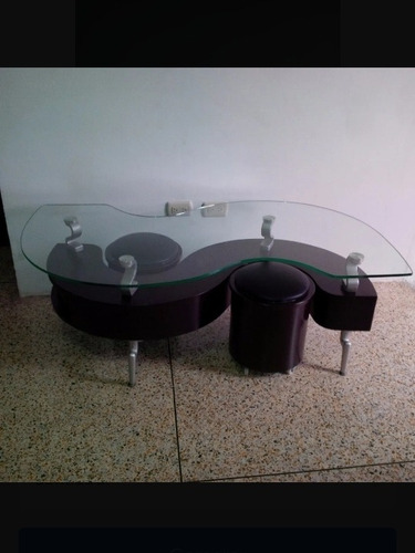 Mesa De Centro Con Vidrio