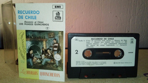 Los Huasos Quincheros Cassette Recuerdo De Chile Victor Jara