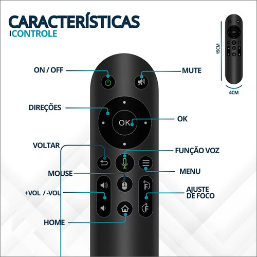 Projetor Portátil Hy350 4k Wifi Hdmi Bluetooth Android Smart