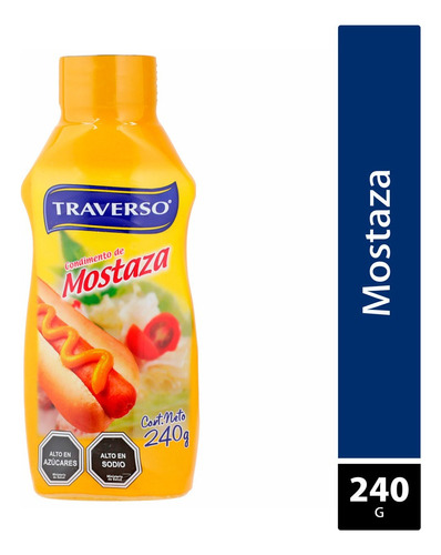 Mostaza Traverso - Envase Squeeze 240g