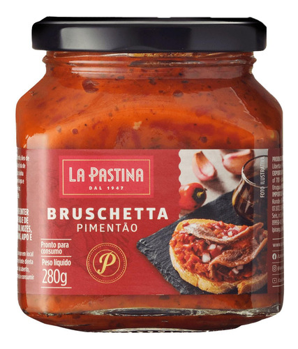 Bruschetta La Pastina Pimentão 280g