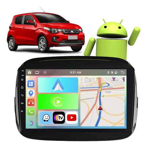 Kit Multimidia Mobi 2017 A 2022 9 Polegadas Carplay Gps