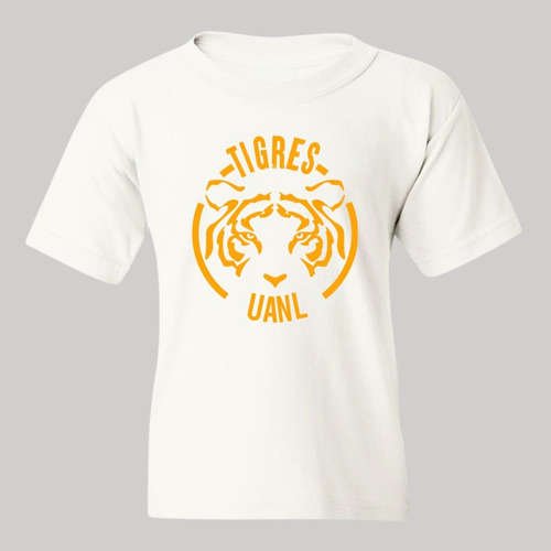 Jersey Playera Fútbol Tigres Uanl Niño Niña Rostro Amarillo