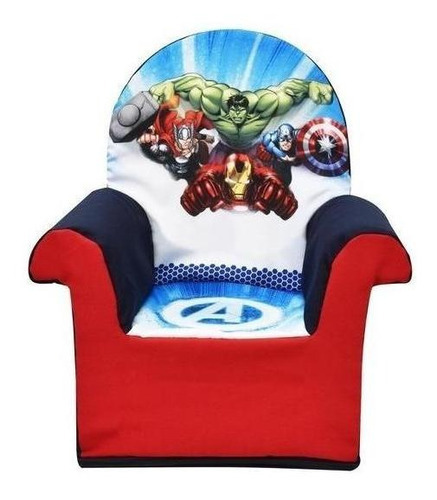 Sillon Infantil Individual De Espuma Disney Color Marvel Avenger