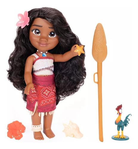 Muñeca mi amiga cantante Moana y Heihei Disney Sunny Doll 4382