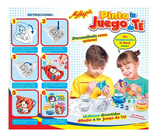 Imagen 3 de 3 de Pinta Tu Juego De Té - Mi Alegría