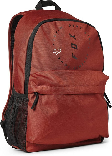 Mochila Backpack Fox Racing Clean Up Color Rojo Escolar // Urbana Con Compartimento Para Laptop Unisex - 100% Nueva Y Original